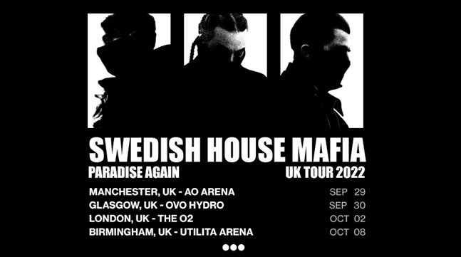 swedish house mafia: VIP Tickets + Hospitality Packages - AO Arena, Manchester